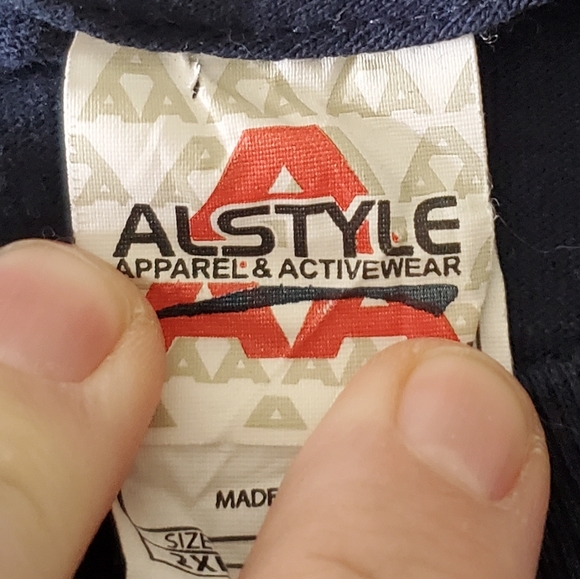 YES band vintage ALSTYLE short sleeve dark blue t-shirt 2XL Rock Progressive - Picture 4 of 4